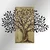 Arbre de Vie-2 GreenBlack Decorative Wooden Wall Accessory