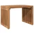 Vidaxl Vrtna stranska miza Rjava 50 x 32,5 x 35 cm Trden tikov les