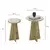 Hanah Home Set klub stolova Mushroom 2, 2 komada, Bež