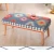 Atelier del Sofa Klupa Beshir, 91x46x42 cm, Plava