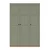 Hanah Home ormar Loren 1600-236, 135,8 cm, orah / zeleni