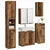 Set namještaja za kupaonicu 5 pcs Staro drvo Konstruirano drvo