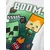NAME IT Majica NKMac Minecraft zelena/oranžna/črna/bela
