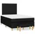 Vidaxl Box spring postelja z vzmetnico črna 120x190 cm blago