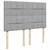 Vidaxl Box spring postelja z vzmetnico svetlo siva 140x200 cm blago