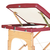 Klarfit MT 500, crvena, stol za masažu, 210 cm, 200 kg, sklopljiv, mekana površina, torba