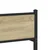 Vidaxl Kovinski posteljni okvir brez vzmetnice sonoma hrast 100x200 cm