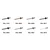 Aluminijaste odprte zakovice 4,8x12 mm RAL 8017