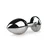 Anal Collection - Metal Butt Plug No. 2 Silver - Transparent