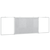 Magnetna bijela ploča sklopiva 160 x 50 x 1,7 cm aluminijska