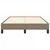Vidaxl Posteljni okvir brez vzmetnice taupe 120x190 cm blago