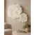 WallXpert set 3D zidnih ukrasa cvet od EVA pene DM0013, 2 kom, beli
