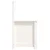 Vidaxl Klop bela 80x41x77 cm trdna borovina