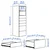SMASTAD / PLATSA Biblioteka, bela bela/s 6 fioke, 60x57x181 cm