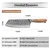 Damaskasti kuhinjski nož ZA-37481 - Kiritsuke / Smeđa KP37481