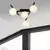 Plafonsko svetlo SMART 4xE14/10W/230V crno/belo