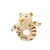 Mavrični plišasti tiger rattle