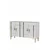 Hanah Home komoda Ilay 120, 120 cm, bela / zlatna