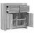 Kreveta Siva Sonoma 75 x 36 x 80 cm Konstruirano drvo