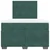 Vidaxl Box spring postelja z vzmetnico temno zelen 120x190 cm žamet