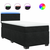 VIDAXL Box spring postelja z vzmetnico črna 100x200 cm žamet