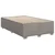 Vidaxl Box spring postelja z vzmetnico taupe 120x190 cm blago