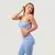 GymBeam NEO Seamless Sports Bra Sky