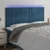 Vidaxl LED posteljno vzglavje temno modro 160x5x118/128 cm žamet