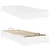 Okvir kreveta s madracem Ostalo 2 pcs Bijelo PVC