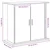 Stalak za akvarij crni hrast 81x36x73 cm Konstruirano drvo