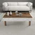 Hanah Home Klub sto Bohem 852, 180x35.6x60 cm, Smeđe-beli