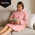 Pulover-odeja XXL oversize s kapuco roza 82606