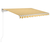 Tenda na automatsko uvlačenje 300 x 250 cm žuto-bijela
