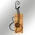 Wallity Zidna dekoracija Gitar, 39x13 cm, Smeđe boje