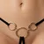 Cottelli Luxurious & Decorative Crotchless String 2323036 Black-Gold
