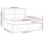 Vidaxl Box spring postelja z vzmetnico LED krem 160x200 cm blago