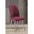Hanah Home set trpezarijskih stolica Platinum 2 kom, bordo tkanina Jerry, hromirane metalne noge