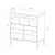 Hanah Home Komoda Nevada v2 80x86x40cm Hrast