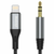DUDAO L11Pro avdio kabel Lightning/3.5mm mini jack, siva