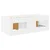 vidaXL Loft posteljni okvir s predalom 3 pcs Bela Konstruiran les