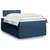 vidaXL vidaXL Box spring postelja z vzmetnico modra 120x190 cm blago, (21308418)