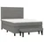 Vidaxl Box spring posteljni z vzmetnico temno siv 140x190 cm blago