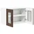 Zidni stakleni ormarić LUCCA 2 pcs Smeđi hrast 60 x 31 x 40 cm