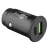 Goobay Dual-USB Auto Fast Charger USB-C črn avtomobilski polnilnik