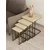 Hanah Home Tekerli set stolića (umetnuti), antik/travertin (4 kom)