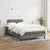 Vidaxl Box spring postelja z vzmetnico temno siva 120x190 cm blago