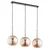 Luster na sajli VOLDA 3xE27/15W/230V mesing