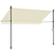 Tenda na uvlačenje krem 300 x 150 cm od tkanine i čelika