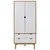 Vidaxl Garderobna omara OTTA rjava in bela 76,5x53x172 cm borovina