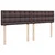 Vidaxl Box spring postelja z vzmetnico temno rjava 180x200 cm blago